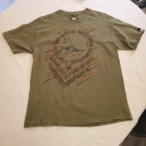 Metal Mulisha Mens Sz Med Skull T Shirt 90s Y2K Soldier MMA Fighter Street